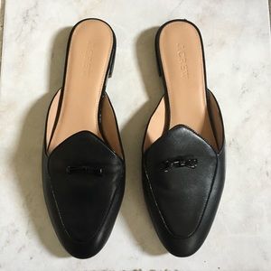 J. Crew piped loafer mules